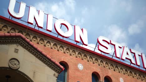 Short-clip-of-the-Ogden-Utah-Union-Station-railway-railroad-building-shot-during-tattoo-convention-in-the-summer-of-2022