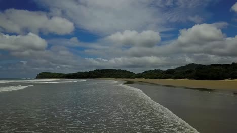 Video-Aéreo-De-Drones-En-La-Playa-De-Nicaragua,-San-Juan-Del-Sur,-Caribe