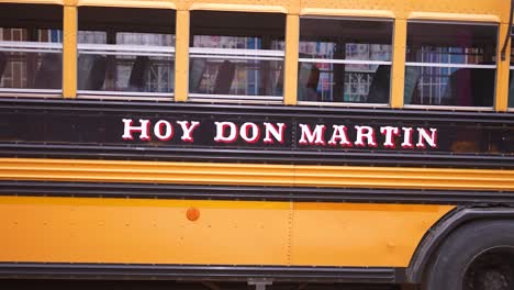 school-bus,-old-bus,-vintage-truck,-street-sign-san-juan-sur-streets,-nicaragua,-village-nicaraguanse,-coastal,-poverty,-managua