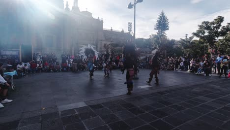 Indian-Coyoacan-Spiritual-Street-Performance-Mexico-City-Shamanic-Dancers-Event