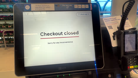 Supermarkt-Self-Check-out!-Selbstbedienung