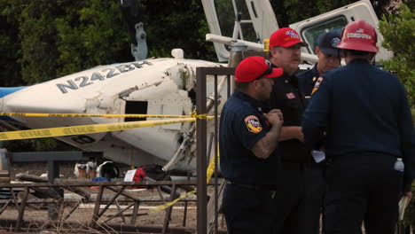 Firefighters-organize-discuss-closed-area-fairview-fire-emergency-day