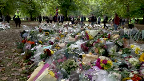 Blumen-Tribute-Für-Den-Tod-Von-Königin-Elizabeth-II.-Im-Green-Park