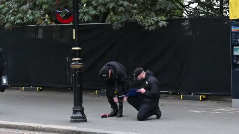 Protección-Londres-De-Bombas-En-El-Funeral-De-Reinas,-Mi5,-Policia,-Reino-Unido