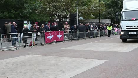 Preparación-Para-El-Funeral-De-La-Reina,-Hyde-Park,-Londres,-Reino-Unido