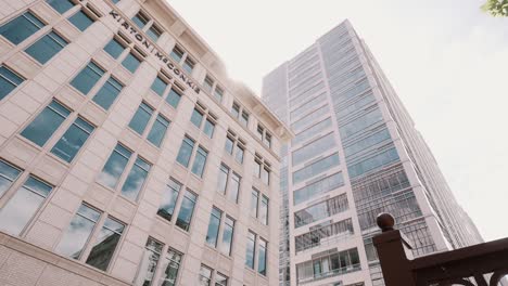 A-panning-shot-of-a-famous-high-rise-building-in-the-Salt-lake-city-in-day-time