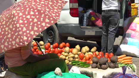 Varias-Tomas-De-Un-Mercado-Local-En-Las-Afueras-De-Addis-Abeba,-Etiopía