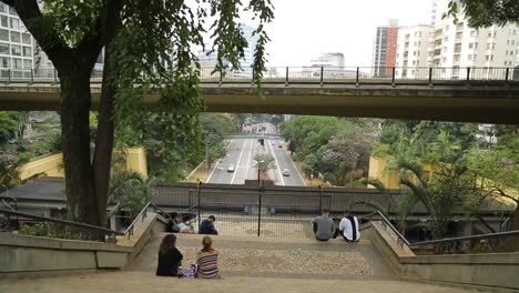 Tomas-De-La-Calle-De-La-Ciudad-De-Sao-Paulo,-Brasil