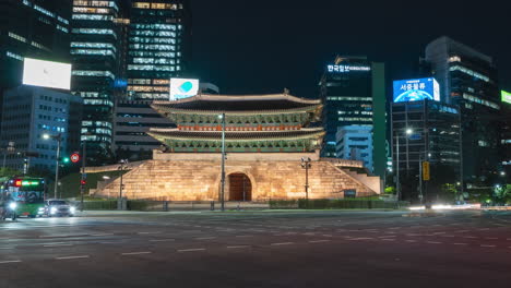 Lapso-De-Tiempo-De-La-Noche-De-La-Puerta-De-Sungnyemun