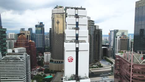 Menara-AIA-Central-building-in-downtown-Kuala-Lumpur,-Malaysia