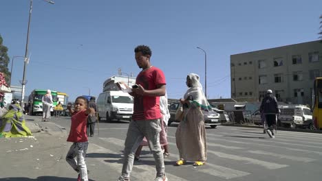 Street-Shots-of-Addis-Ababa,-Ethiopia