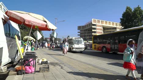 Street-Shots-of-Addis-Ababa,-Ethiopia