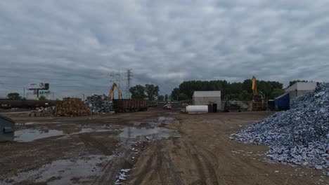 Truck-Pov:-Stillstehen-Und-Warten-Auf-Einer-Baustelle-In-Indiana,-Usa