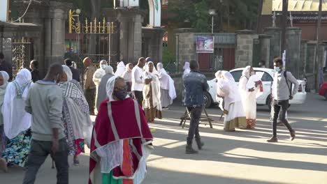 Tomas-De-La-Calle-De-Addis-Abeba,-Etiopía