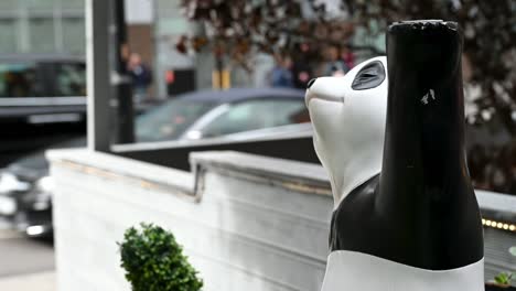 Walking-past-the-Panda-within-Central-London,-United-Kingdom