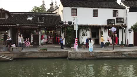 Estilo-De-Vida-De-La-Antigua-Ciudad-De-Agua-De-China