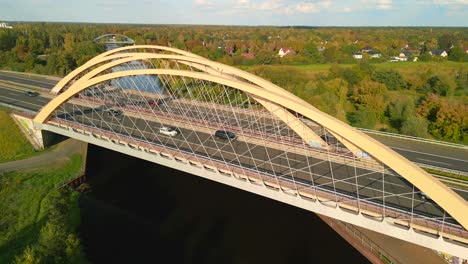 Trucks-and-cars-on-bridge