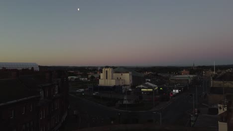 Centro-De-La-Ciudad-De-Ayr-Capturado-Por-Un-Dron-Temprano-En-La-Mañana