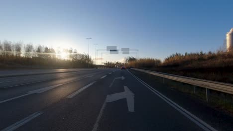 Timelapse-Pov-Tiro-A-Través-De-La-Hermosa-Ciudad-De-Kerava