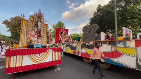 The-cultural-performance-are-going-on-the-street-to-celebrate-thanks-giving-ceremony-to-UNESCO-in-Kolkata