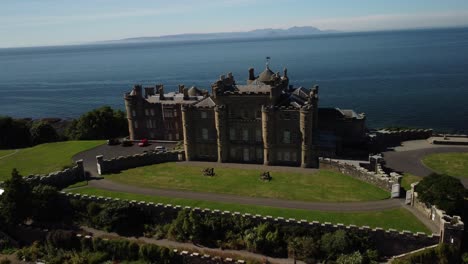 Castillo-Cuzleano-Fuera-De-Ayr-En-Escocia-Visto-Desde-Arriba