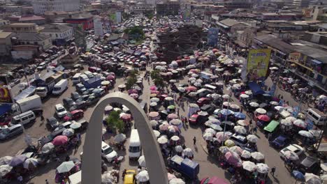 Aerial-of-Accra-Ghana-Rawlings-Park-Business-Trade-Hub