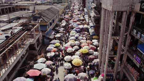 Aerial-of-Accra-Ghana-Downtown-Shopping-Market-Makola-Business-Activity