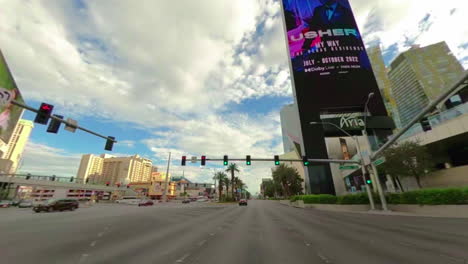 Summer-afternoon-in-the-city-of-sin---driving-the-Las-Vegas-boulevard-as-seen-from-a-cabriolet