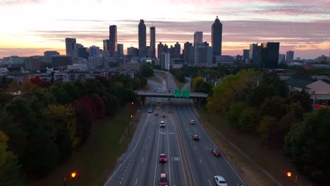 El-Centro-De-Atlanta-Por-La-Noche