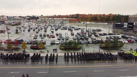 Imágenes-Aéreas-Del-Funeral-De-Dos-Policías-De-Ontario-Asesinados-En-Un-Tiroteo-En-Barrie