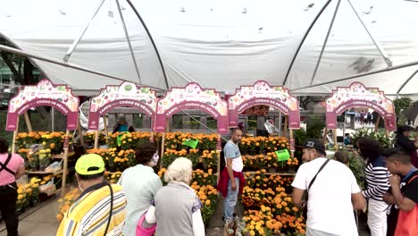 Foto-De-Personas-Comprando-Flores-De-Cempasuchil-En-El-Tianguis-Del-Día-De-Los-Muertos-En-La-Ciudad-De-México