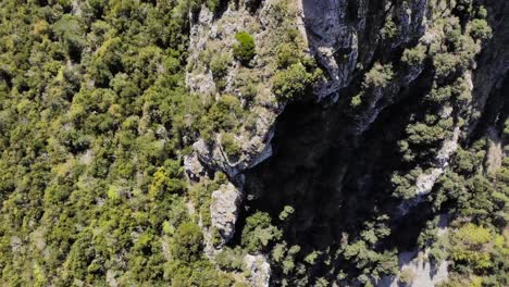 Aerial:-cathar-castle-in-southern-France.-Zenital-shot