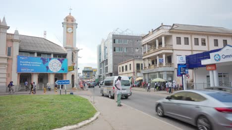 Ghana-Ciudad-De-Accra-Antigua-Oficina-De-Correos-Tradicional-E-Histórica