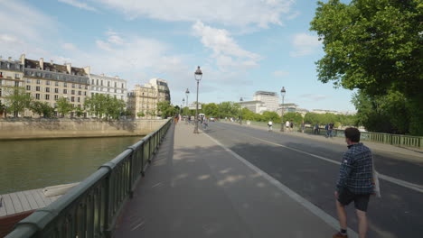 Walking-On-The-Streets-Of-Paris-City-During-The-Day-In-France