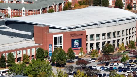 Toma-Aérea-De-La-Arena-De-Baloncesto-De-La-Ncaa