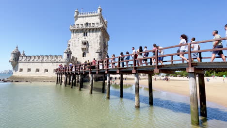 Besichtigungstour-Mit-Dem-Wahrzeichen-Des-Belem-turms-In-Der-Hauptstadt-Von-Portugal