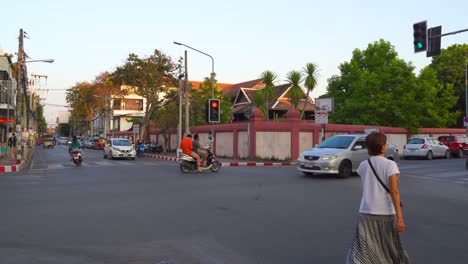 Typical-street-crossing-inside-Chiang-Mai's-old-town-in-Thailand