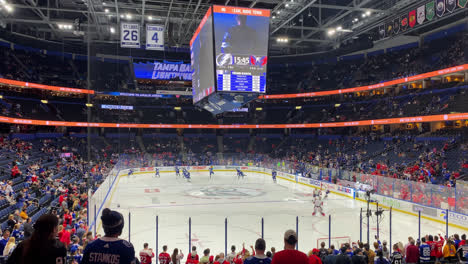 Fans,-Die-Sich-Beim-Blitzhockey-Teamspiel-In-Tampa-Bay-Aufregen