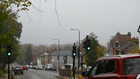 Wegen-Sturm,-London,-Vereinigtes-Königreich,-Nicht-Mehr-In-Der-Lage,-Die-City-Of-London-Von-Severndroog-Castle-Aus-Zu-Sehen