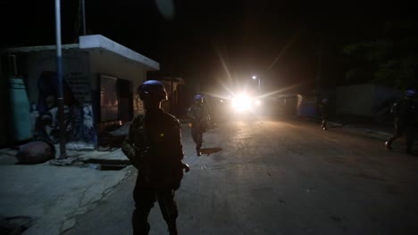 UN-Feldmissionen-Im-Dunkeln-In-Haiti