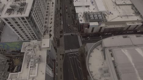 Pan-up-view-of-the-Bank-of-America-building-in-Charlotte-NC