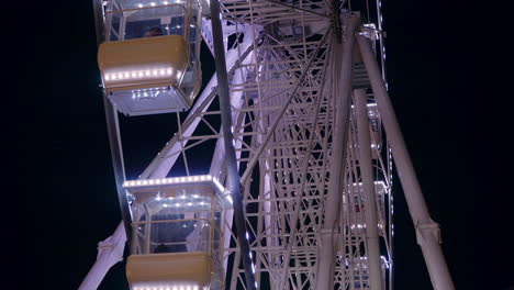 Bucharest-Christmas-Market,-Ferris-wheel-close-up,-Bucharest-,Romania