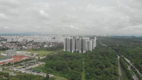 4K-Drone-Misty-Forest-Highway-Slow-Pan-Right