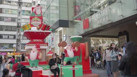 Adornos-Navideños-En-Isquare-Mall-En-Hong-Kong-Tsim-Sha-Tsui