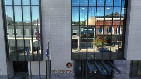 City-of-Easton-Pennsylvania-government-building.-Rising-aerial