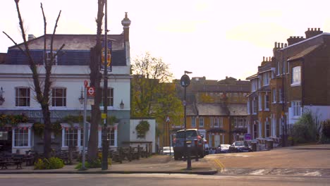 Tranquil-Village-With-Historical-Buildings-In-Blackheath-Country-Town-In-Southeast-London,-United-Kingdom