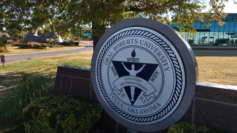 Oral-Roberts-University-sign-at-entrance-to-Christian-campus-in-Oklahoma