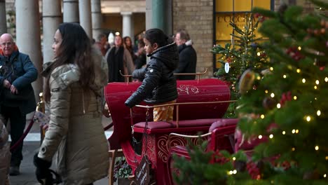 Fahren-Wir-Wie-Der-Weihnachtsmann,-Covent-Garden,-London,-Vereinigtes-Königreich