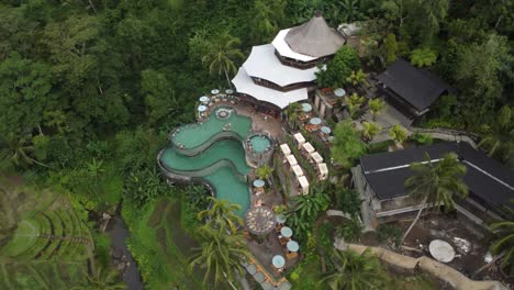 AERIAL:-Drone-shot-of-a-famous-day-club-in-Bali