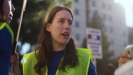 A-Young-Woman-Strike-Leader-Talks-to-a-Group-of-Picket-Line-Organizers-for-the-UC-Academic-Workers-Strike-at-UCLA